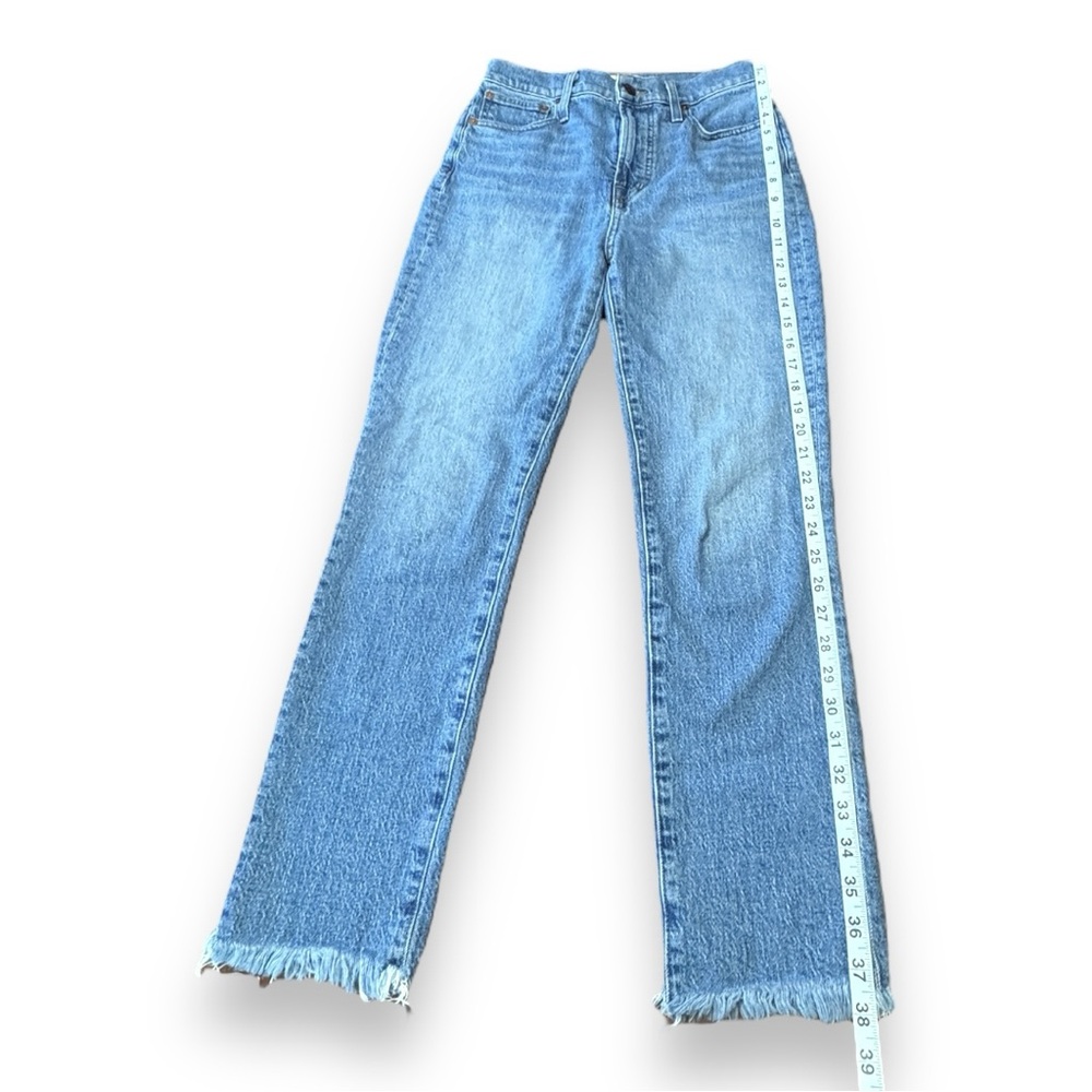 Madewell The Perfect Vintage Jean Denim Straight Leg Raw Hem Women’s Size 26 - Picture 6 of 11